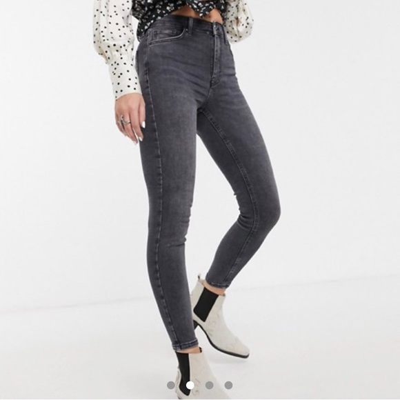 Greyish black topshop Jamie jeans (28) - Picture 3 of 4